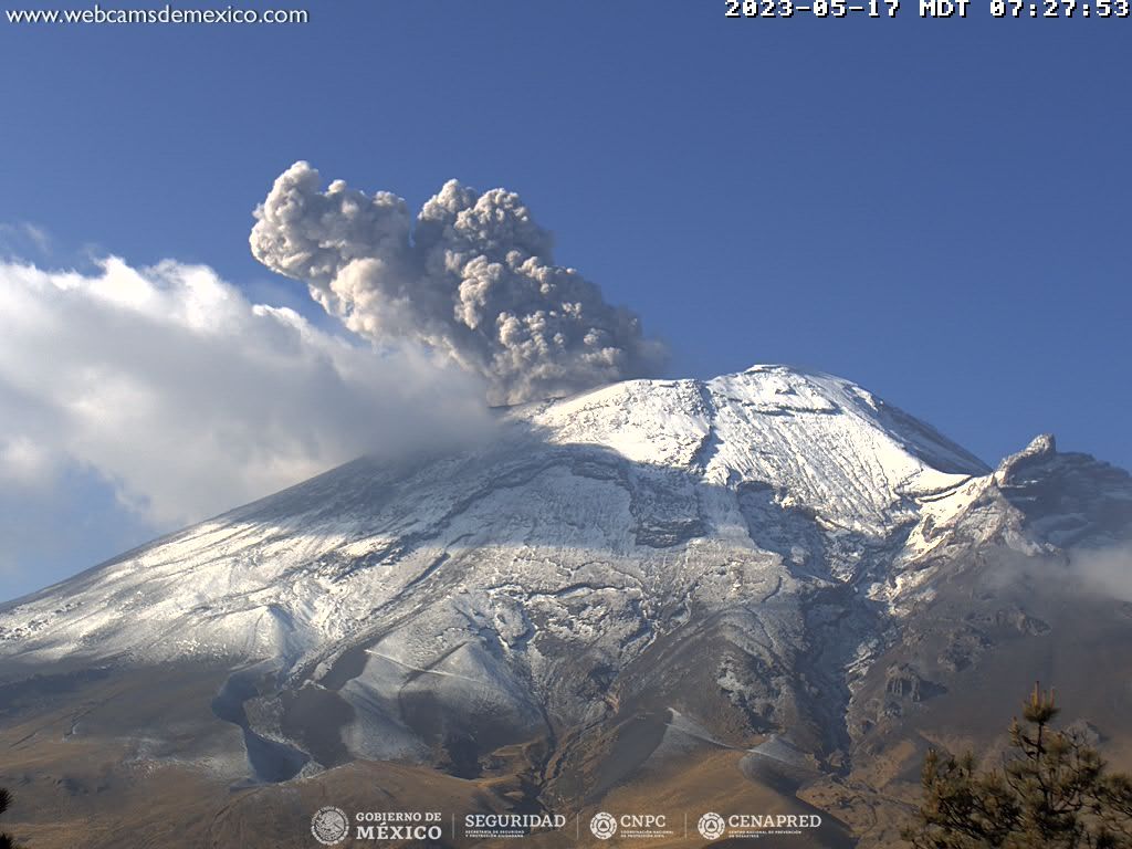 popocatepetl aumenta actividad