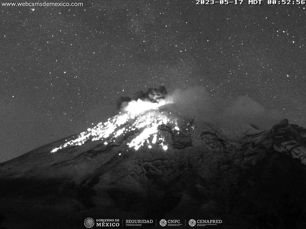 aumento de actividad del volcan popocatepetl