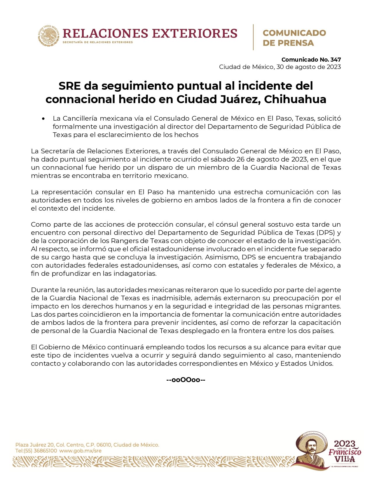 guardia nacional texas mexico disparo herido