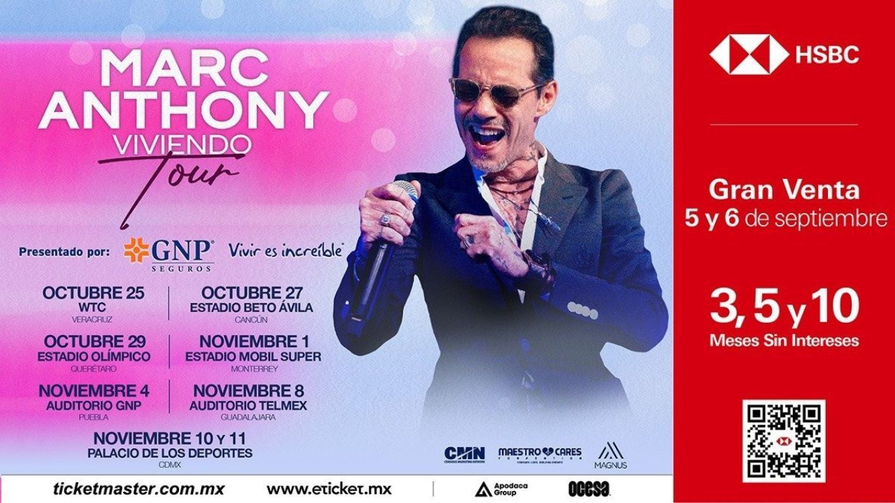 Marc Anthony en México Todo lo que sabemos de su "Viviendo Tour"