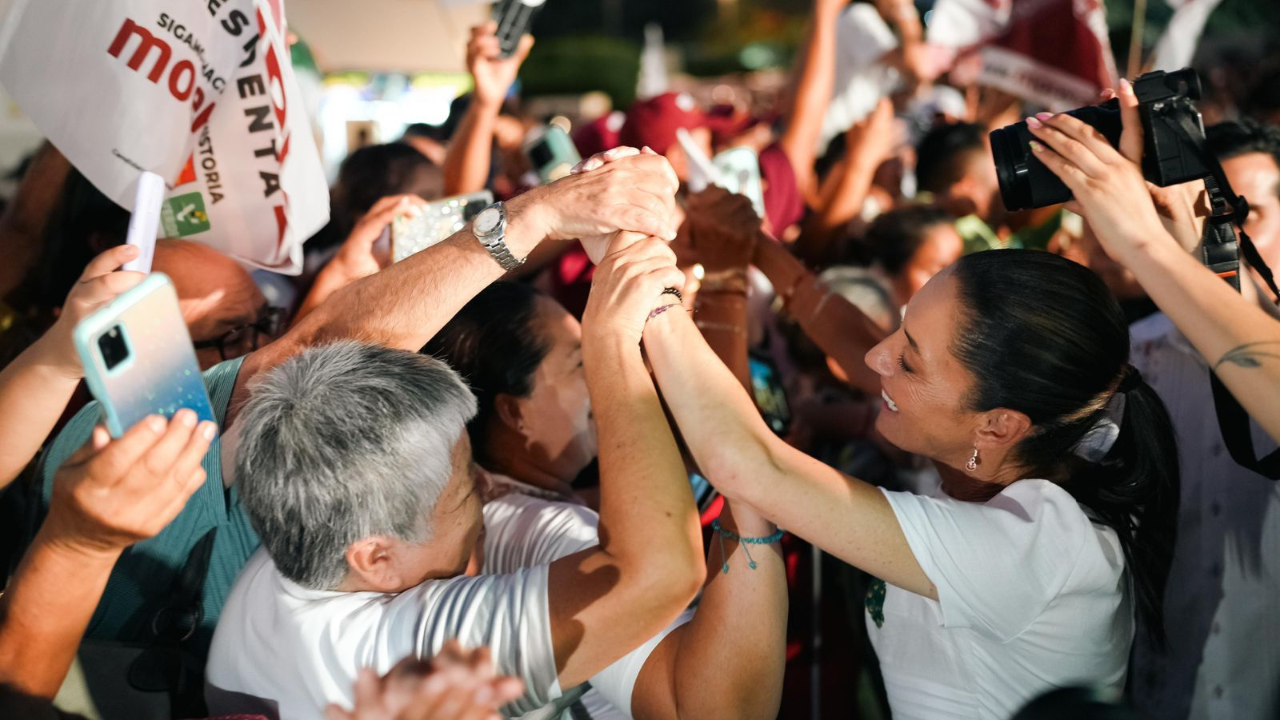 Firman Claudia Sheinbaum, Huacho Díaz y Rommel Pacheco compromiso por un Yucatán de bienestar
