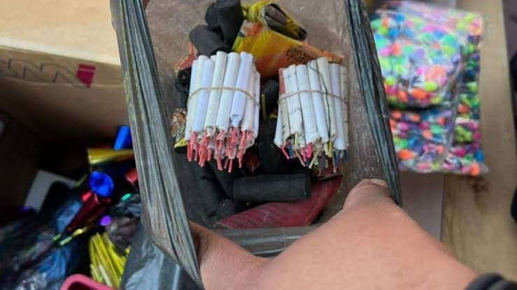 Decomisan 100 kg de pirotecnia en San Luis Potosí