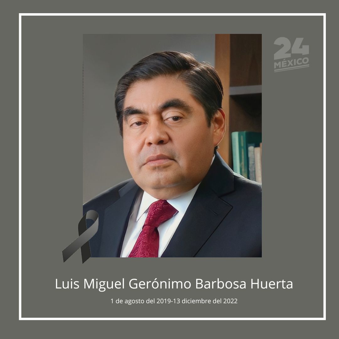Fallece Luis Miguel Barbosa gobernador de Puebla