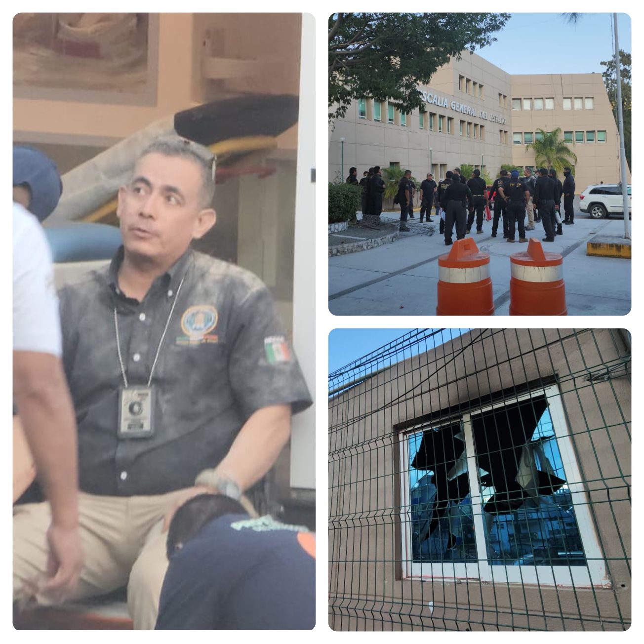 Normalistas de Ayotzinapa causan destrozos en la Fiscalía de Guerrero