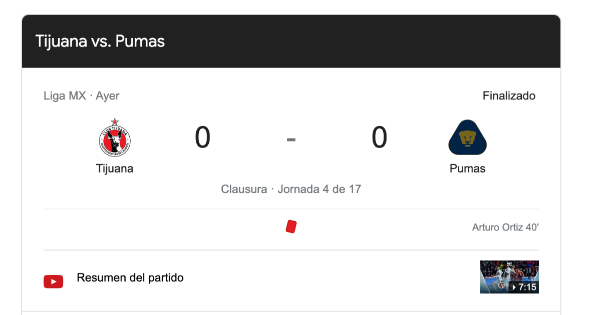 Pumas y Xolos no se hacen daño