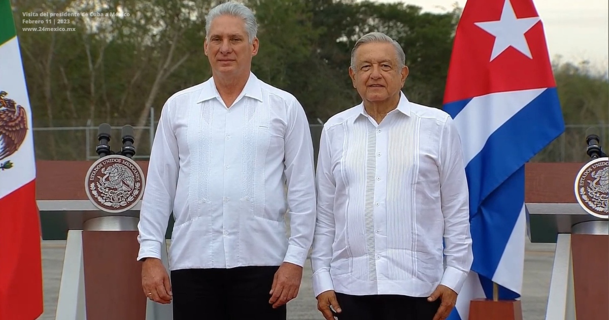 Presidente de Cuba llegó a México