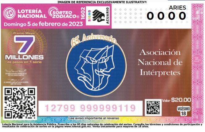 Lotería Nacional celebra 65 años de la Asociación Nacional de Intérpretes