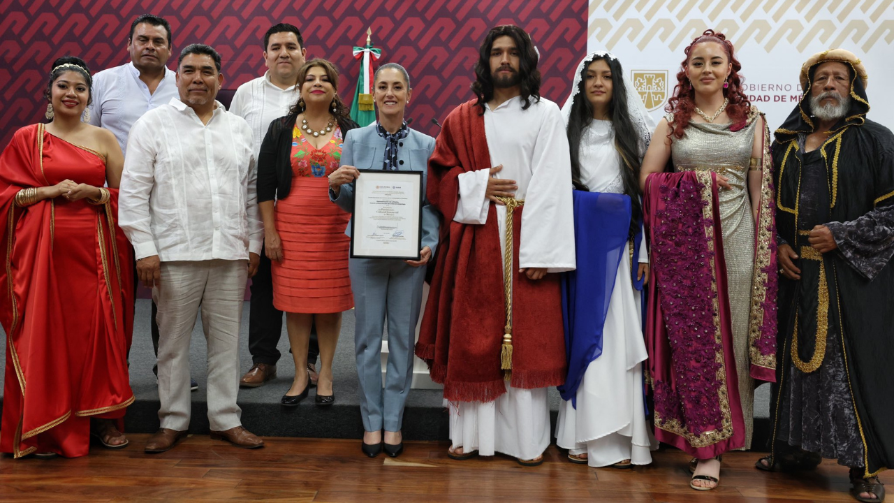 sheinbaum pasion de cristo