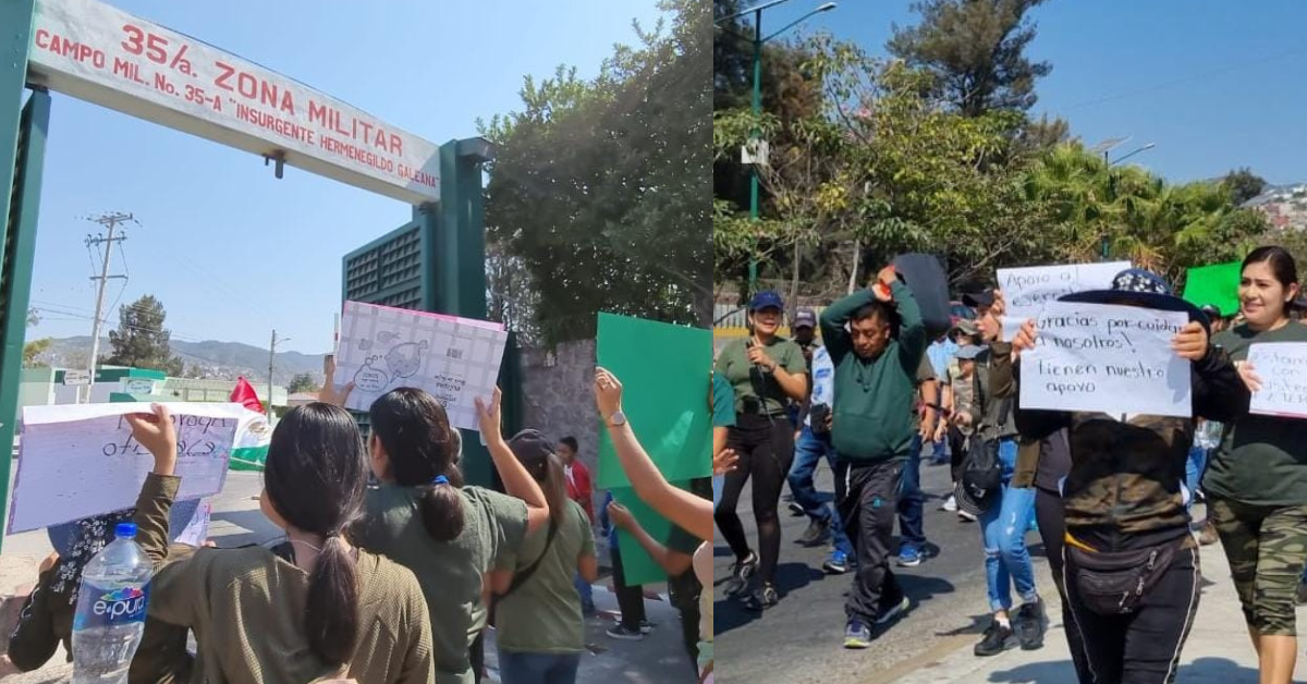 “Soldado amigo el pueblo está contigo”: protestan en respaldo al Ejército Mexicano en Guerrero