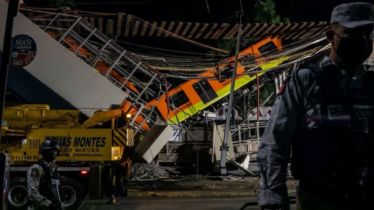 colapso de la linea 12 del metro