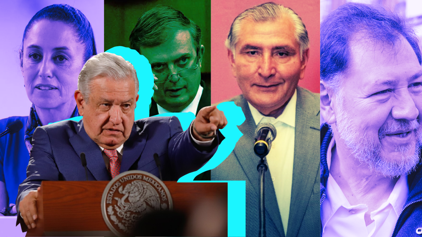 amlo mañanera corcholatas claudia marcelo adan noroña monreal