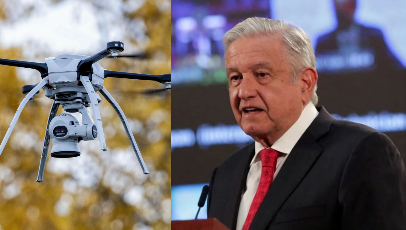 AMLO: Propone 30 años de cárcel a quien use drones con fines criminales