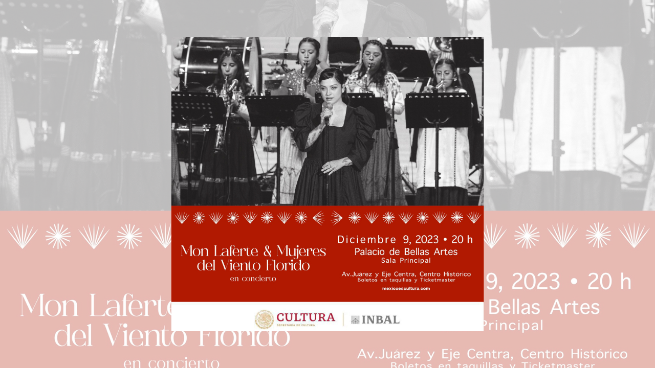 Mon Laferte se presentará en Bellas Artes