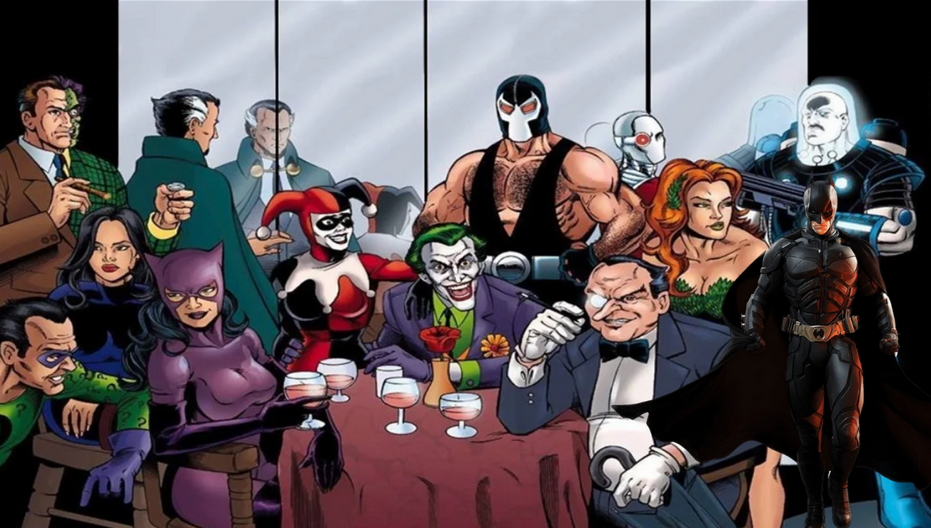 villanos batman comic escenas