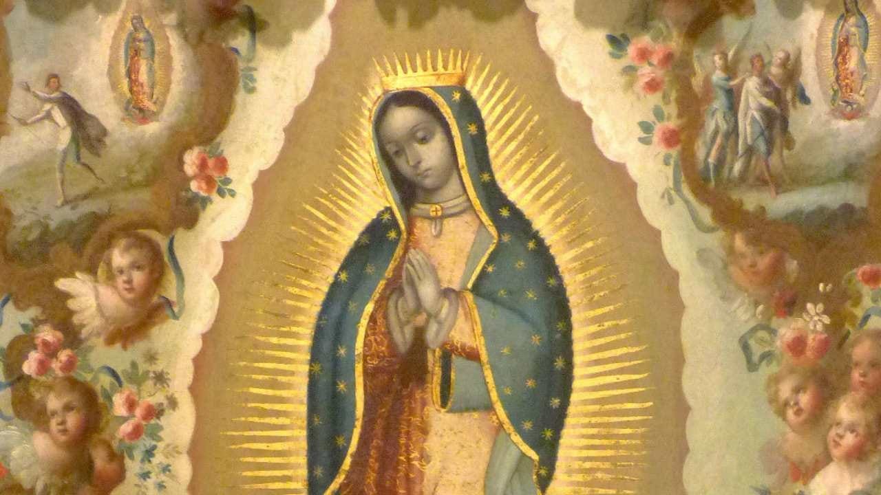 Pintura de la Virgen de Guadalupe