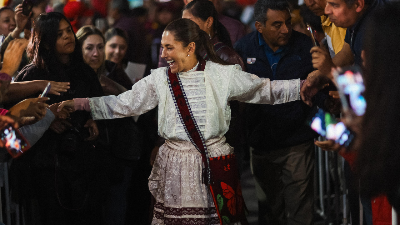 claudia sheinbaum moviliza a mas de 100 mil personas en su campaña presidencial