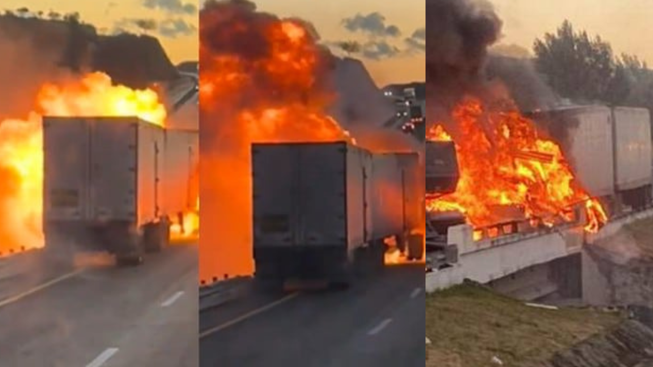 accidente explosion de trailer en autopista occidente michoacan