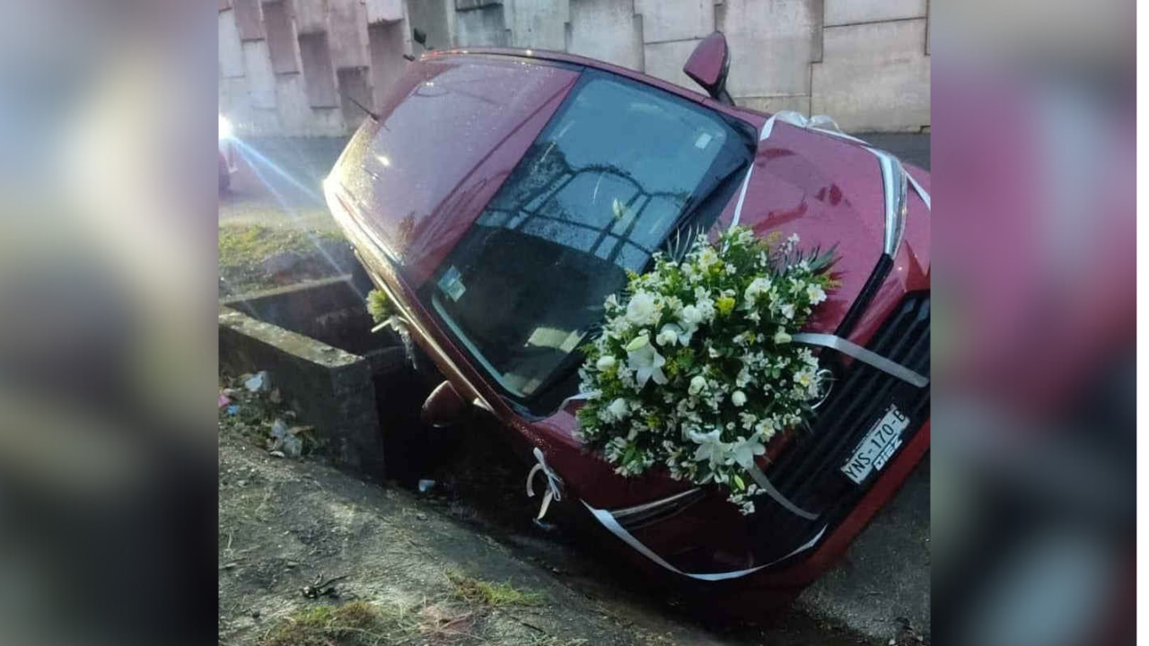 nada detiene a una novia veracruzana para llegar a su boda