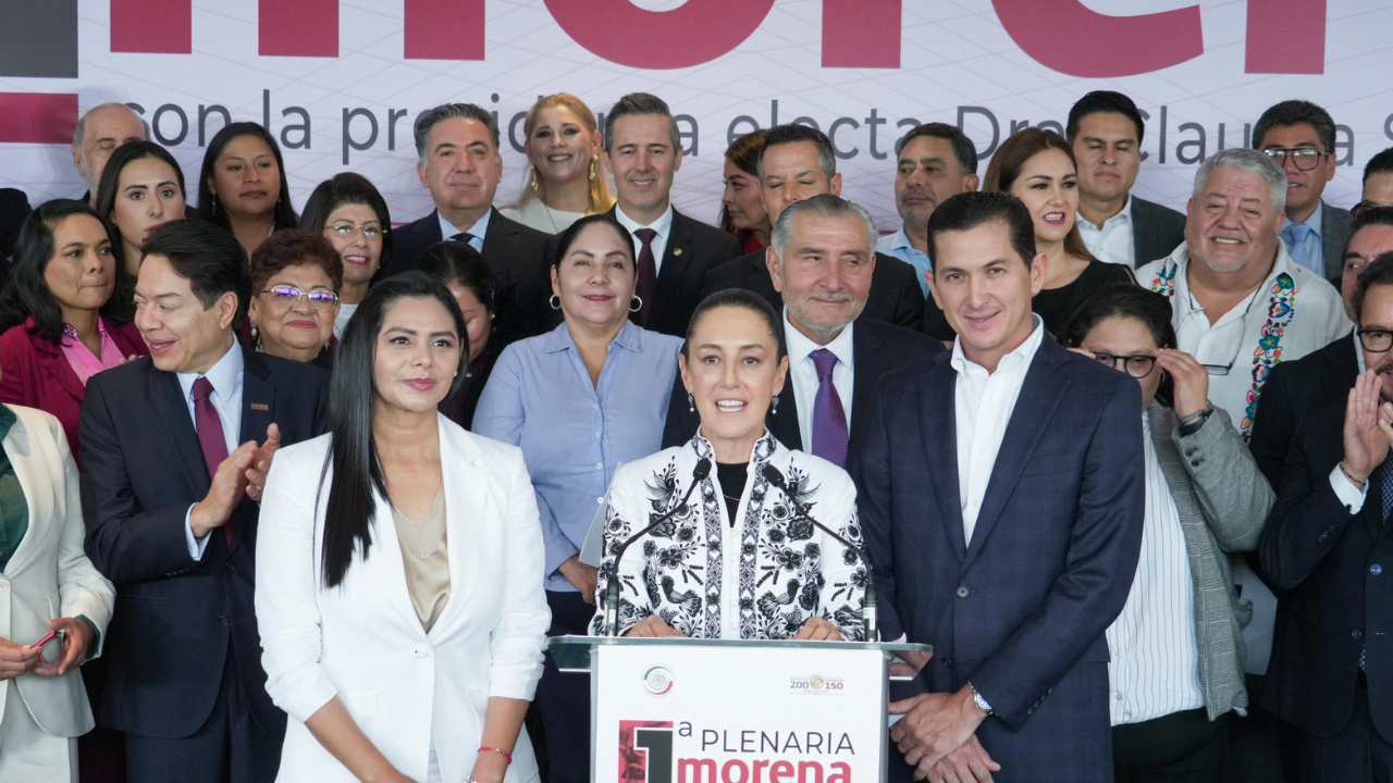 Claudia Sheinbaum da la bienvenida a MORENA a senadores perredistas