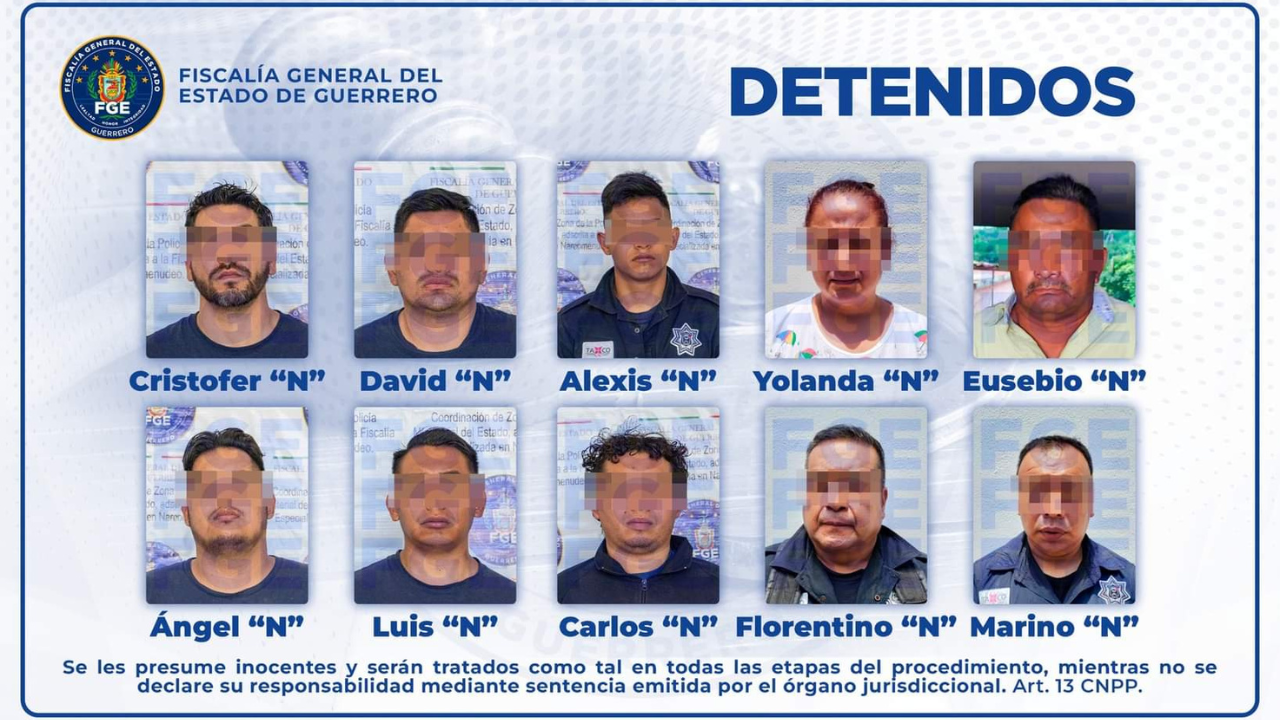 Detienen a policías por el delito de secuestro en Taxco