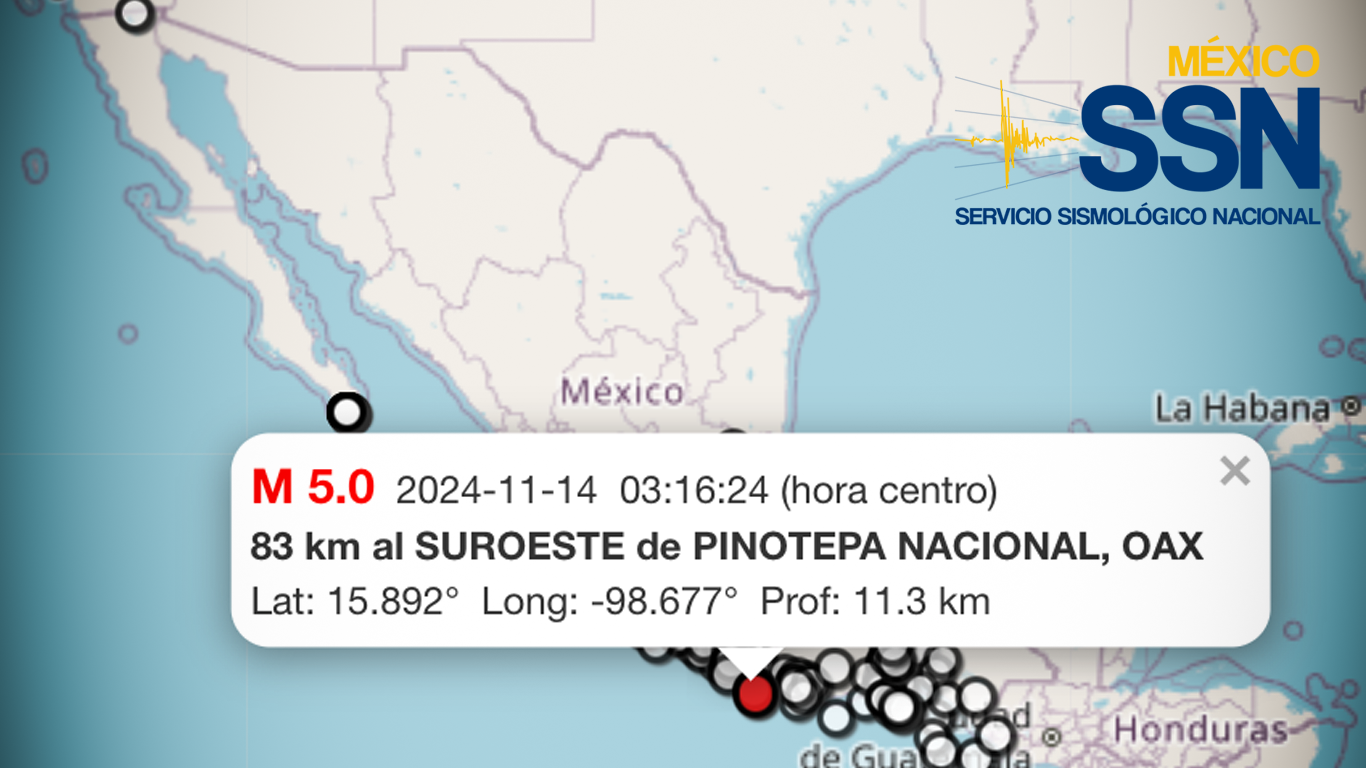 Sismológico Nacional registra 77 movimientos en las últimas 24 horas
