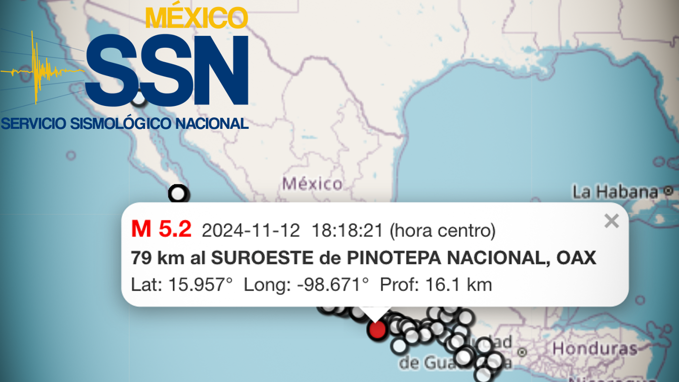 45 sismos sacuden México este martes: SSN