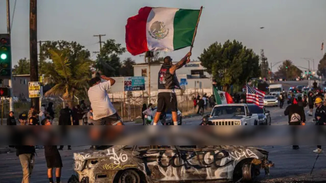 Sheinbaum pide a manifestantes mexicanos en LA no caer “en ninguna provocación”
